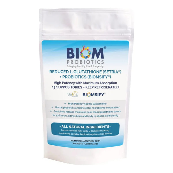 L Glutation Reducido 500 Mg Supositorio Probiótico Antioxidante Y Digestivo