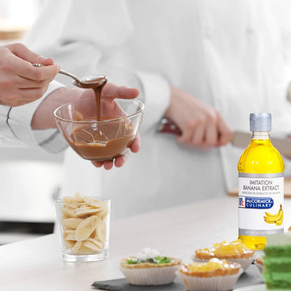 Extracto De Platano McCormick 16 Onzas Sabor Premium Para Postres Y Reposteria
