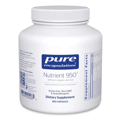 Multivitaminico Hipoalergenico Sin Cobre Ni Hierro 180 Capsulas Pure Encapsulations