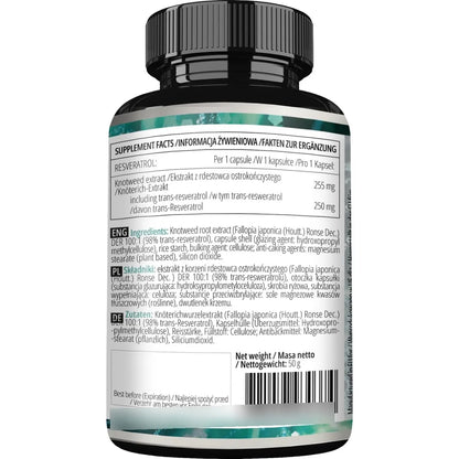 Resveratrol 400 Mg 60 Capsulas Veganas Antioxidante Natural Apollo's Hegemony