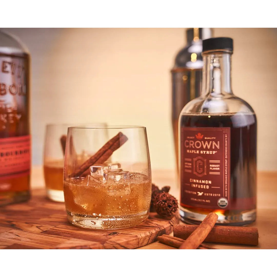 Jarabe De Arce Orgánico Con Canela 25 Oz Infusionado Natural Postres Desayunos