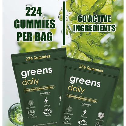 Gomitas Diarias De Clorella Espirulina Salud Digestiva Energia Natural 224 Gomitas