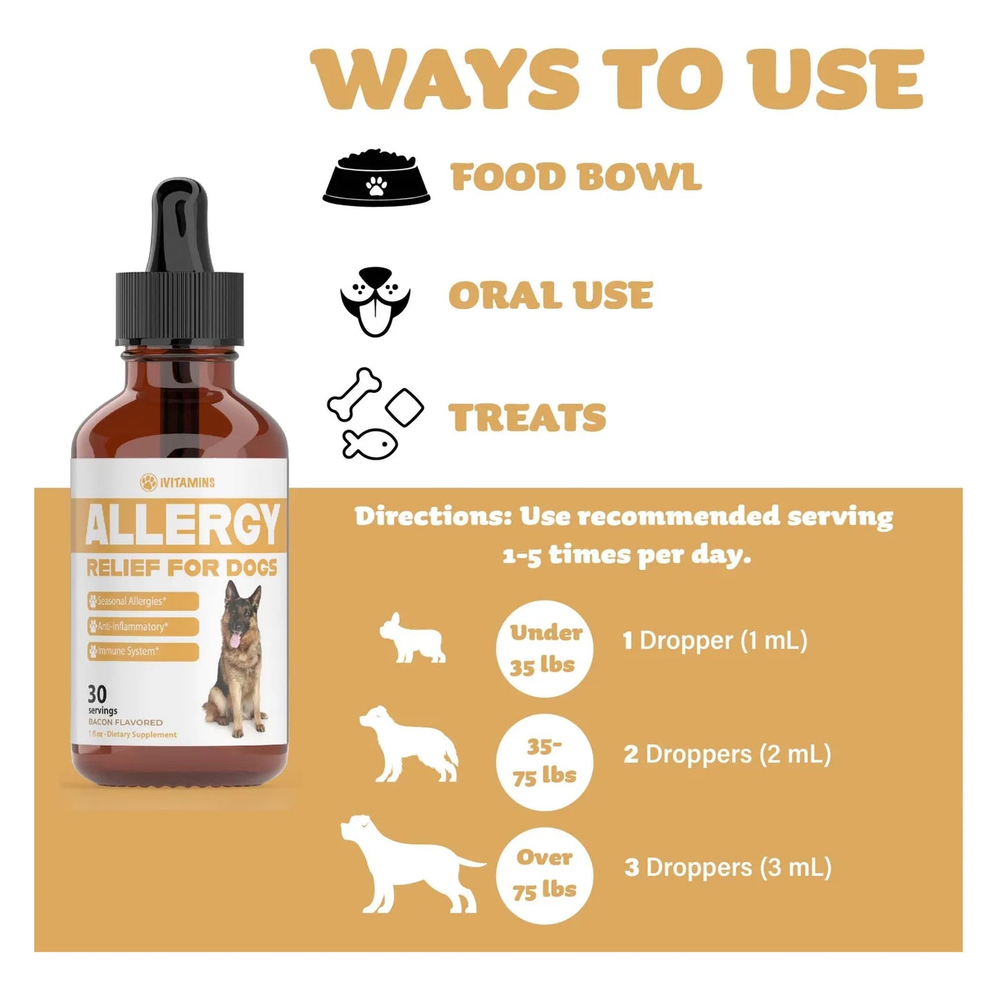 Suplemento Líquido Natural Para Alergias Y Picazón En Perros Alivio Rápido Y Efectivo