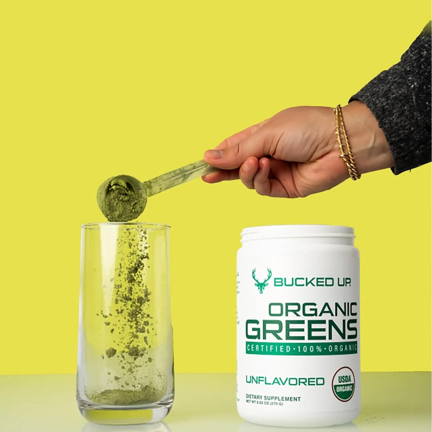 Superfood En Polvo Organico 8 Verduras Esenciales Clorella Espirulina Sin Sabor