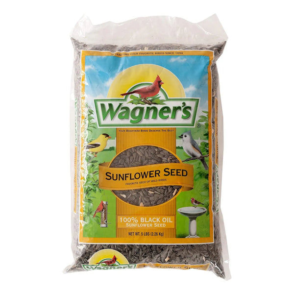 Aceite Negro Con Semillas De Girasol Para Aves Silvestres Wagner's 5Lb Atrae Variedad De Aves