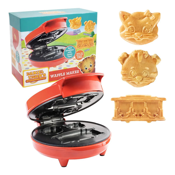 Daniel Tiger Waffle Maker Eléctrico Antiadherente 3D Para Gofres Y Panqueques