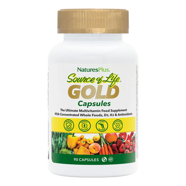 Source Of Life Gold Multivitamínico 90 Cápsulas Con Vitaminas D3 B12 K2