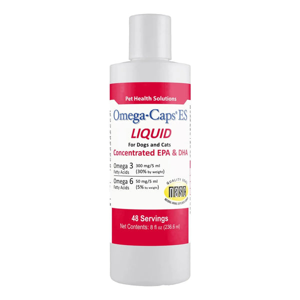 Omega Caps Es Liquid Vitaminas Minerales Acidos Grasos Omega3 Para Perros Y Gatos 8 Fl Oz