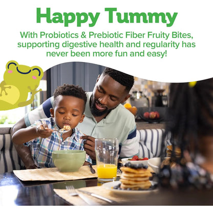 Gomitas Probióticas Con Fibra Prebiótica Para Niños Salud Digestiva Sin Azúcar Añadida