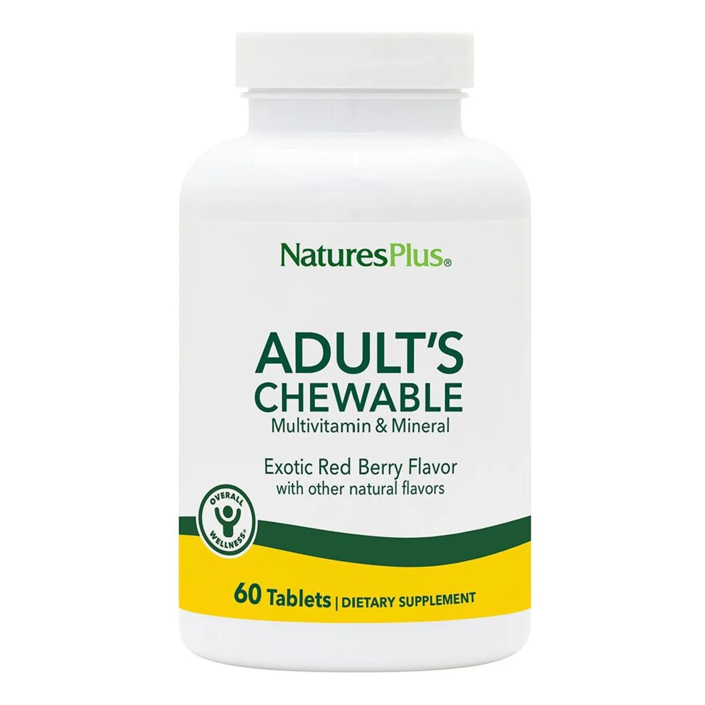 Multivitamínico Masticable Sabor Bayas Rojas 60 Tabletas Vegetariano Sin Gluten
