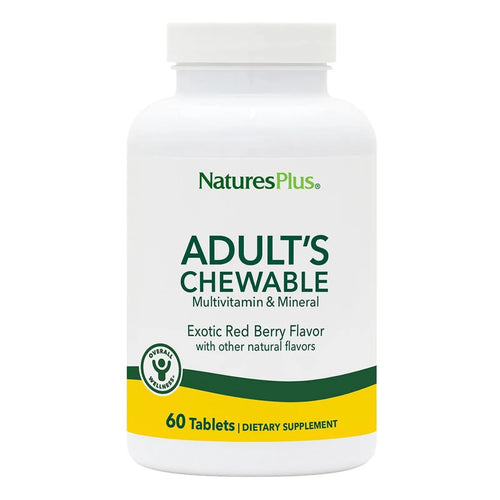 Multivitamínico Masticable Sabor Bayas Rojas 60 Tabletas Vegetariano Sin Gluten