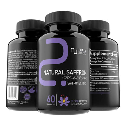 Extracto De Azafran Puro 177 Mg Apoyo Animo Energia Y Salud Ocular
