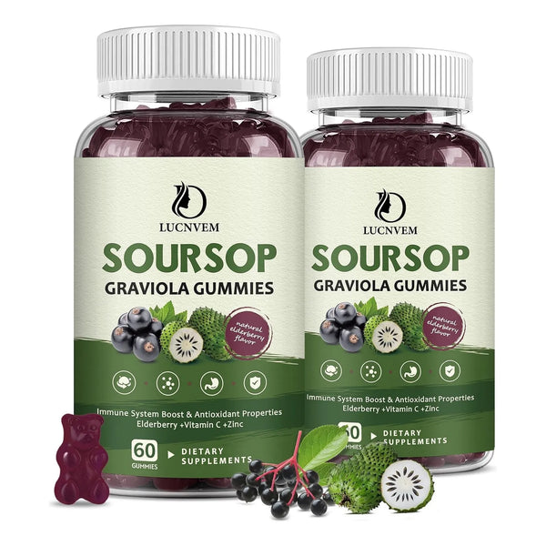 Gomitas Organicas De Guanabana Y Sauco Multivitaminico Antioxidantes Veganas