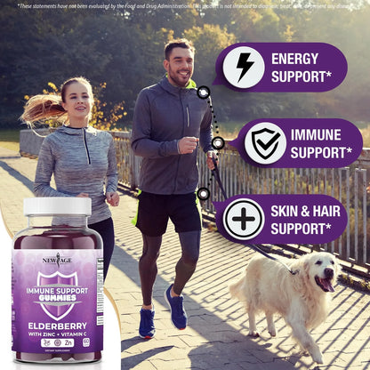 Gomitas Sambucus Elderberry Con Vitamina C Y Zinc 180 Unidades Apoyo Inmune