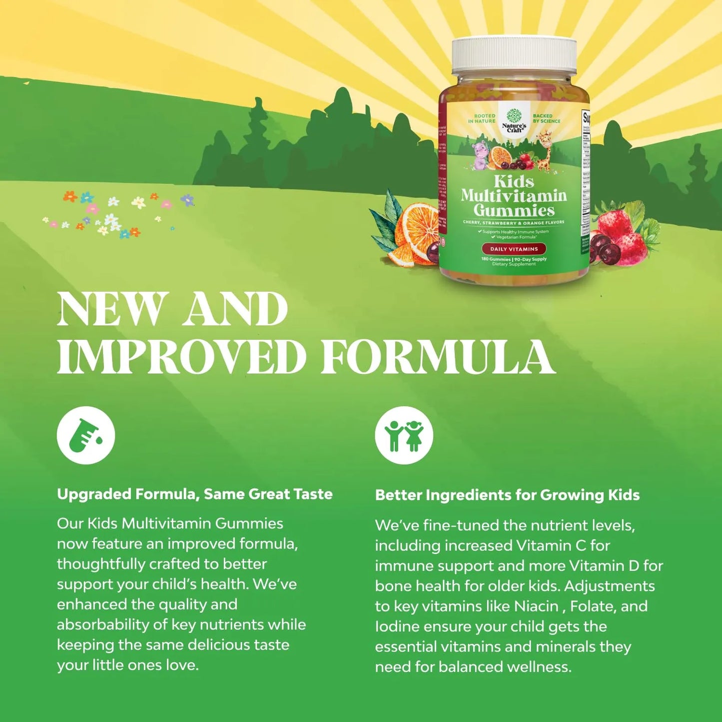 Gomitas Multivitamínicas Para Niños Con Vitaminas A C D3 E B Zinc Sin Gluten