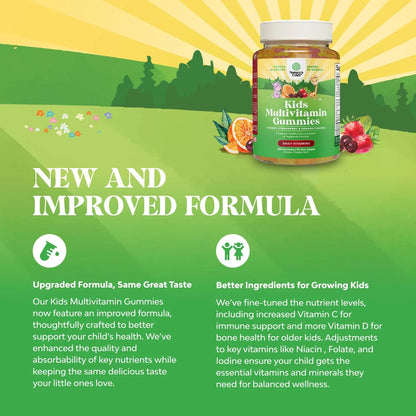 Gomitas Multivitamínicas Para Niños Con Vitaminas A C D3 E B Zinc Sin Gluten