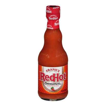 Salsa Picante Franks Redhot Cayena 340g Pack X12 Sabor Original Usa