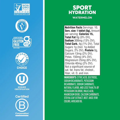 Nuun Pastillas Hidratantes Electrolitos Sabor 8 Pack Hidratación Deportiva
