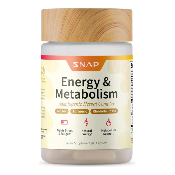 Energizante Natural Para Fatiga Alivio Del Estrés 60 Cápsulas