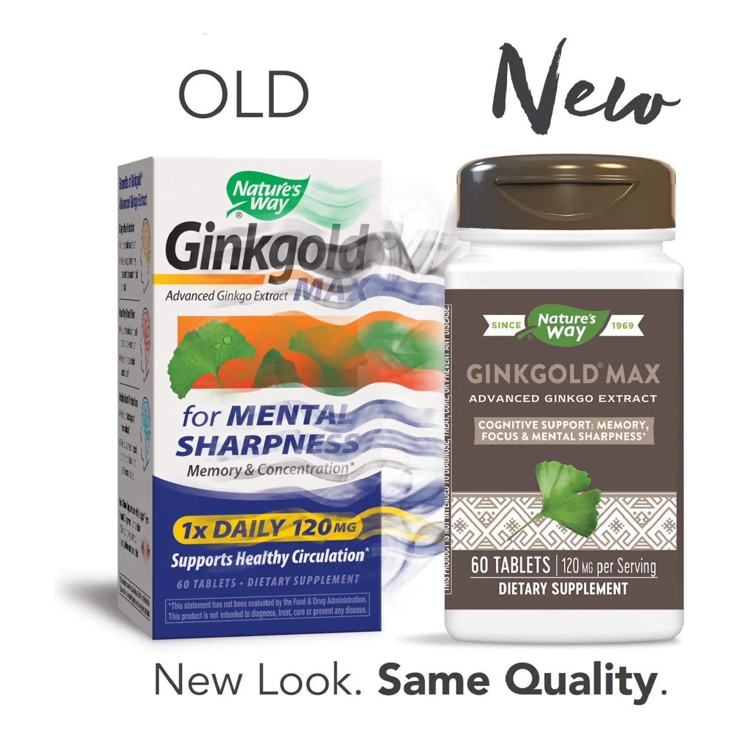 Ginkgo Biloba Extracto 120 Mg Para Memoria Y Concentración 60 Cápsulas