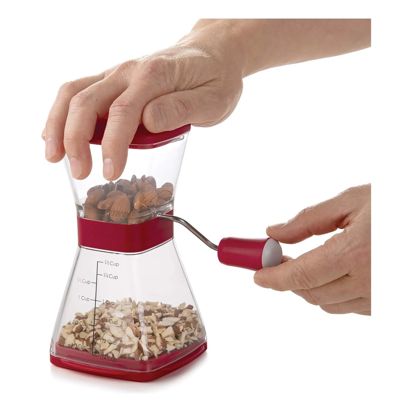 Picadora De Nueces Progresiva Nut Chopper Roja Ideal Para Cocina Rapida Y Facil