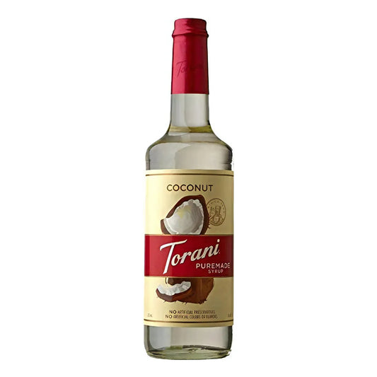 Torani Puremade Jarabe De Coco Natural Sin OMG En Botella De Vidrio