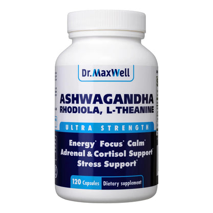 Suplemento Adaptogeno Ashwagandha Rhodiola L Teanina Relajacion Sueno Estado Animo