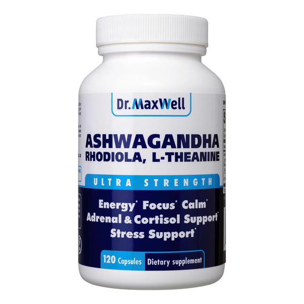 Suplemento Adaptogeno Ashwagandha Rhodiola L Teanina Relajacion Sueno Estado Animo