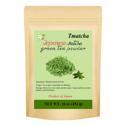 Polvo De Té Verde Matcha Japonés Culinario 453 Gramos Importado Calidad Premium