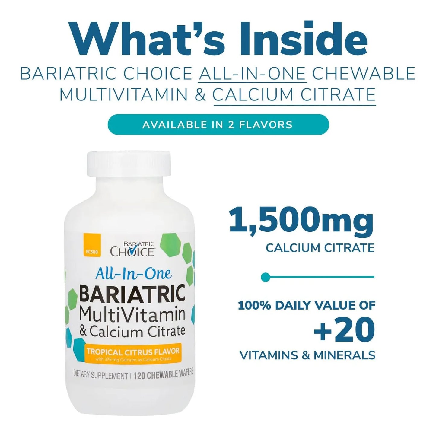 Multivitamina Bariatrica Todo En Uno 375 Mg 120 Und Sabor Muy Berry