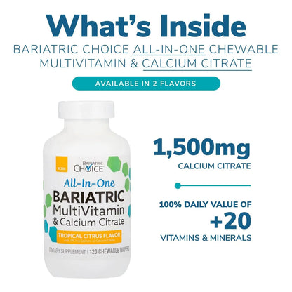 Multivitamina Bariatrica Todo En Uno 375 Mg 120 Und Sabor Muy Berry
