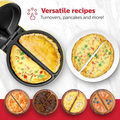 Máquina Antiadherente Para Hacer Tortillas Y Frittatas Holstein Housewares Negra Acero Inoxidable