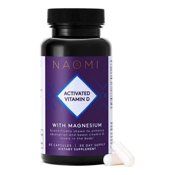 Magnesio Vitamina D3 5000 Ui Huesos Estado Animo 60 Caps Naomi