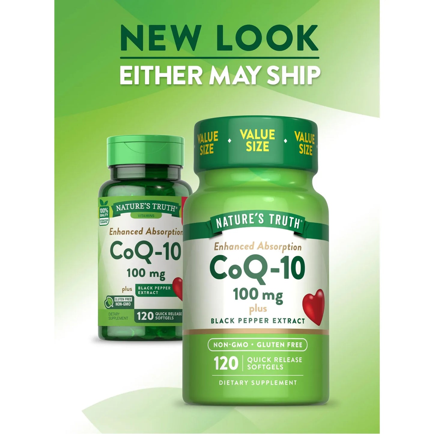 Coenzima Q10 100mg 120 Capsulas Blandas Alta Absorción NatureS Truth