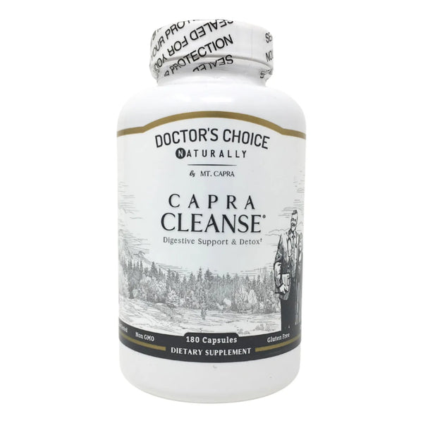CapraCleanse Mt Capra Limpieza Intestinal 180 Capsulas Fibra Natural Sin Omg