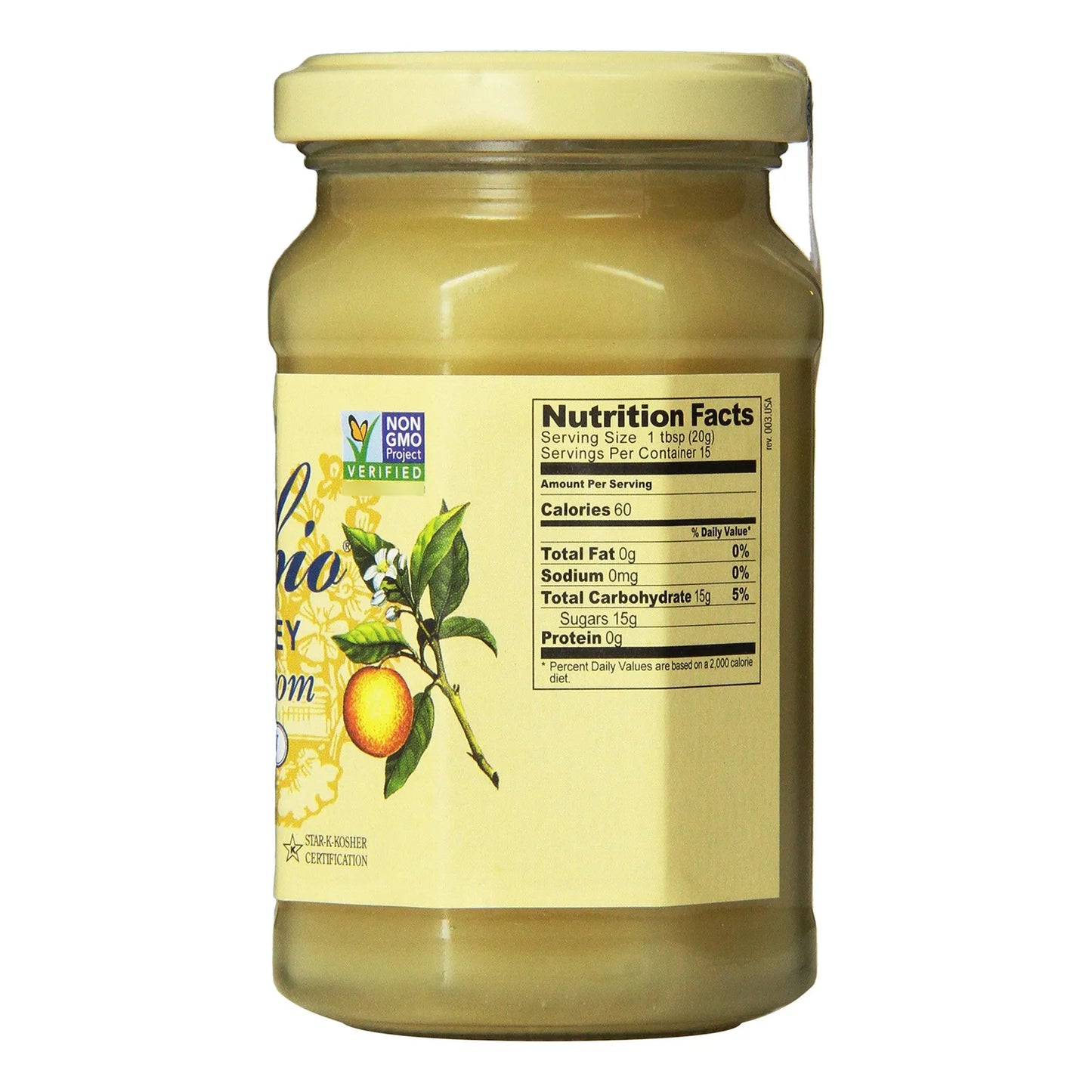 Miel Cruda Italiana Cremosa Con Flor De Azahar 300 Gramos Pura Y Natural
