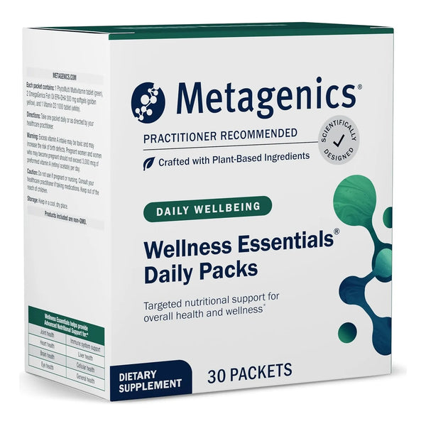 Paquetes Diarios Multivitamínicos Metagenics Wellness Essentials Con Omega 3 Y Vitaminas A C D E