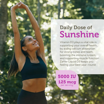 Gotas De Vitamina D3 5000 Ui Zahler Salud Osea E Inmunidad Adultos