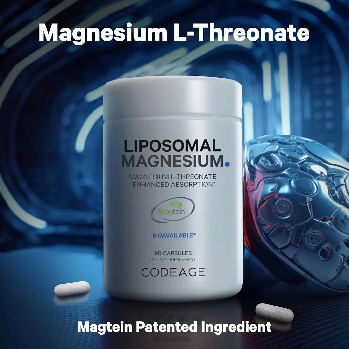 L Treonato De Magnesio Liposomal Codeage Suplemento Cerebral Memoria Cognicion
