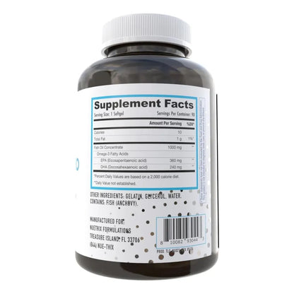 Aceite De Pescado Omega 3 EPA DHA Ultra Concentrado 90 Cápsulas Suplemento Dietético
