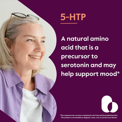 Cápsulas De 5 HTP 200mg 240 Unidades Puro Sin Aditivos Apoyo Animo Y Sueño