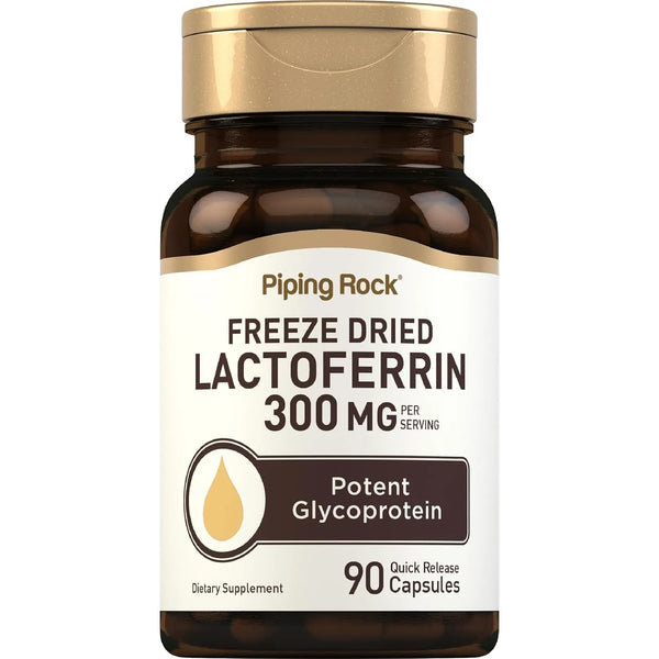 Capsulas De Lactoferrina 300 Mg 90 Unidades Glicoproteina Potente Sin Omg Sin Gluten