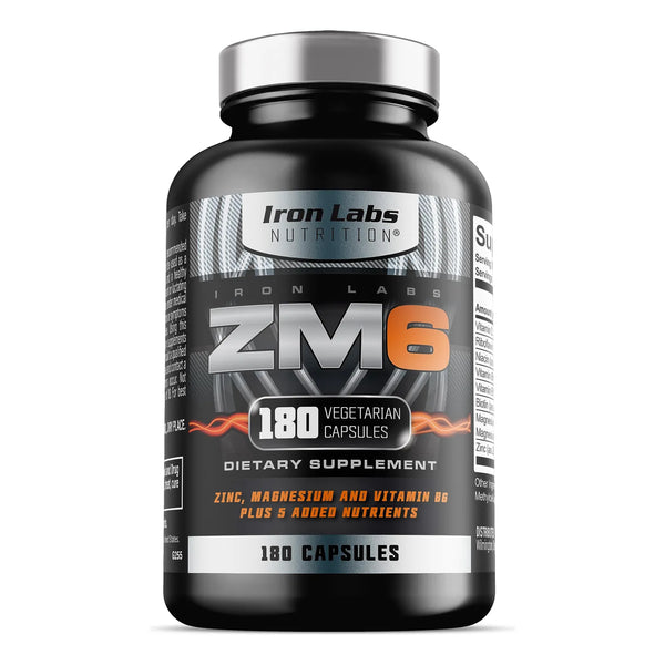 Iron Labs ZM6 Suplemento De Zinc Y Magnesio 180 Cápsulas Vegetarianas Alto Rendimiento