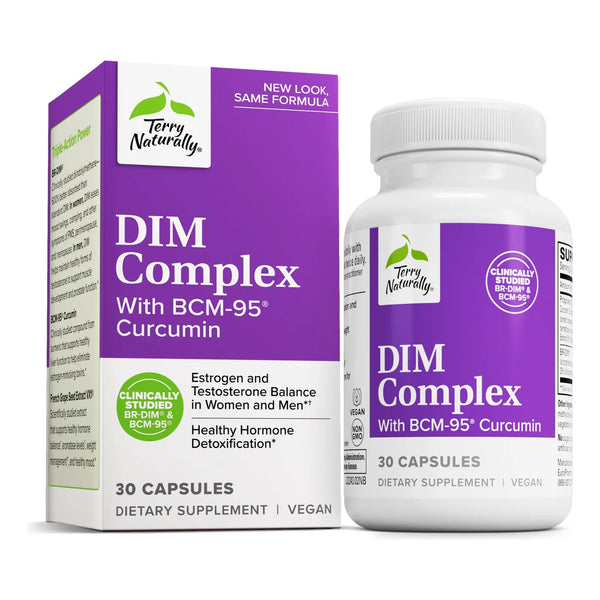 DIM Complex Con Curcumina BCM95 Suplemento Para Equilibrio Hormonal Y Alivio Menopausia