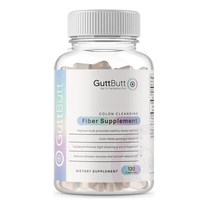Suplemento De Fibra Vegana Con Psyllium Cardamomo Y Hinojo 120 Cápsulas