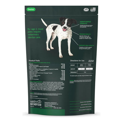 Palitos Dentales VetriScience Perio Plus Para Perros 30 Unidades Limpieza Dental Y Aliento Fresco