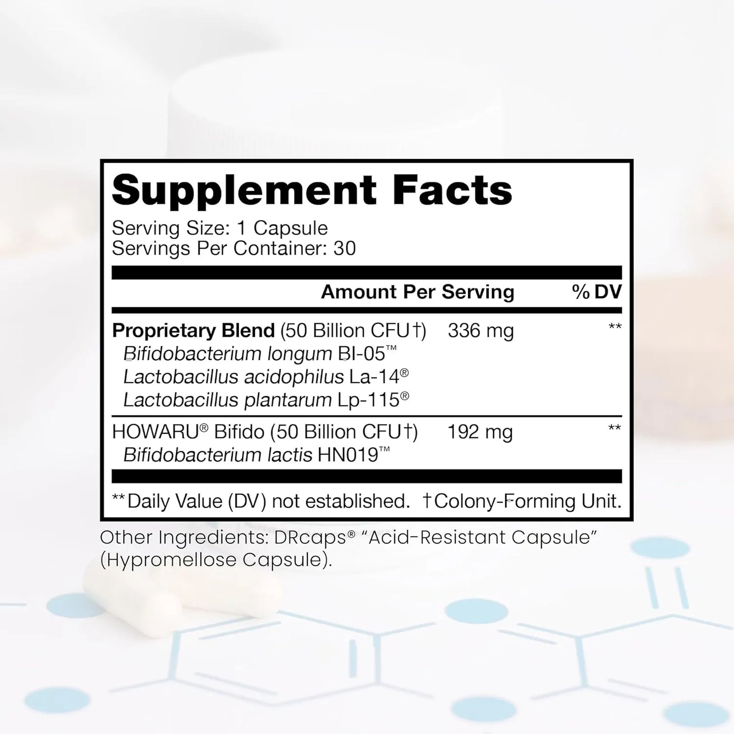 Probiótico Pure TheraPro Rx Power 100B 30 Cápsulas Flora Digestiva