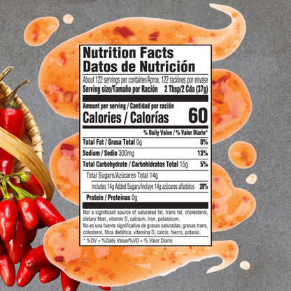 Salsa De Chile Dulce Importada Botella 3.78 Litros Sabores Unicos