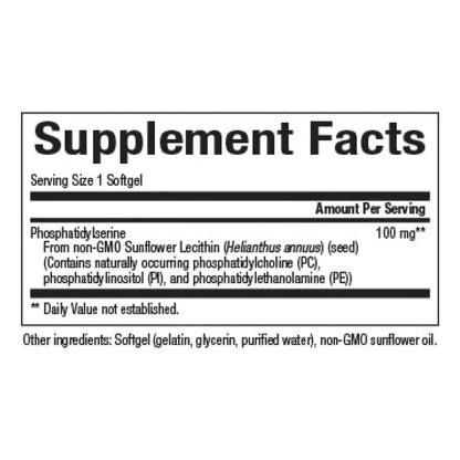 Fosfatidilserina Natural Para Memoria Concentracion Y Funcion Cerebral 120 Capsulas