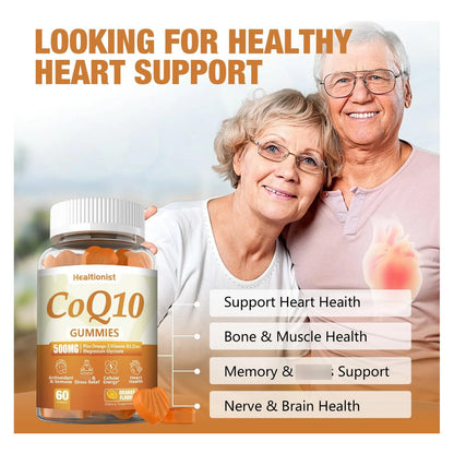 Gomitas Coq10 500 Mg Con Omega 3 Y Magnesio Absorcion Mejorada
